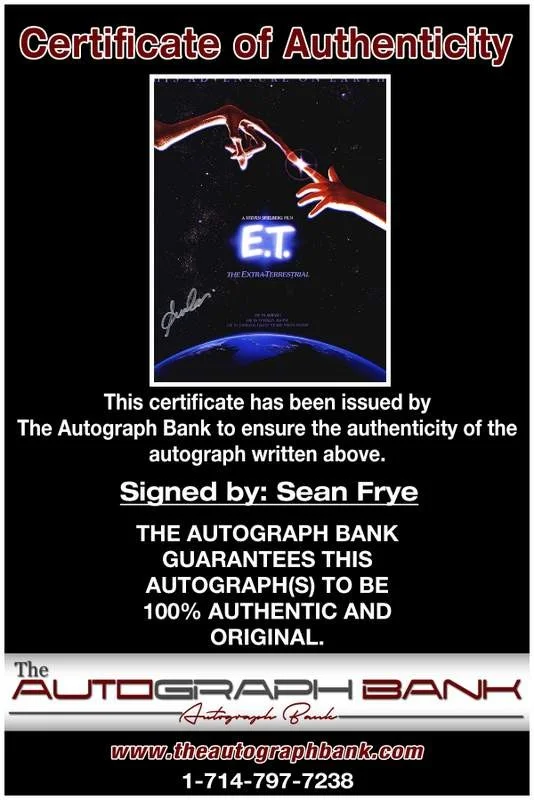 Sean Frye — Sean Frye authentic signed celebrity 10x15 photo W/Cert Autographed A0003, image 2