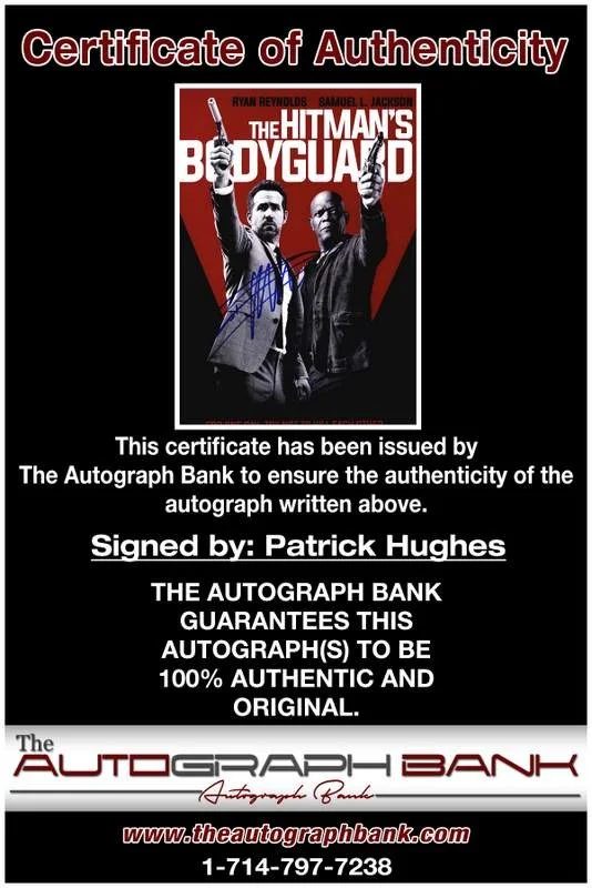 Patrick Hughes — Patrick Hughes authentic signed celebrity 10x15 photo W/Cert Autographed A0004, image 2