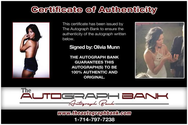 Olivia Munn — Olivia Munn authentic signed celebrity 10x15 photo W/Cert Autographed A0001, изображение 2