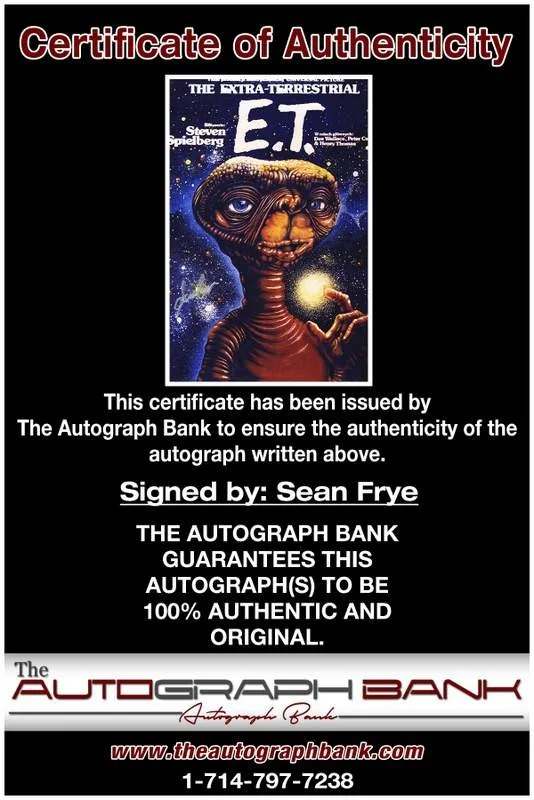 Sean Frye — Sean Frye authentic signed celebrity 10x15 photo W/Cert Autographed A0001, image 2