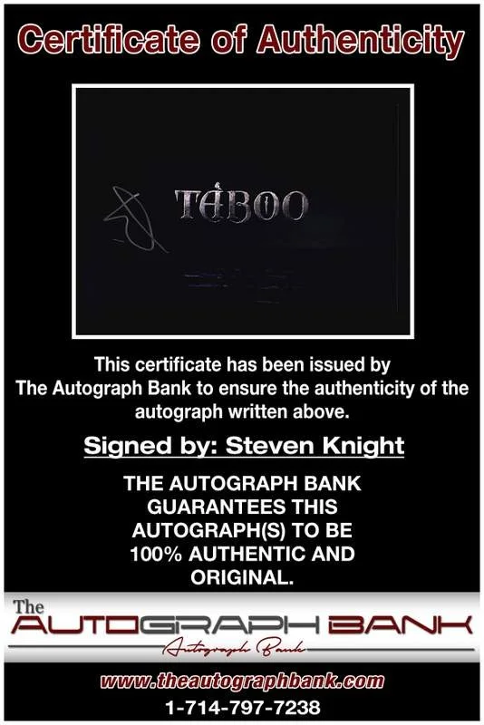 Steven Knight — Steven Knight authentic signed celebrity 10x15 photo W/Cert Autographed A0008, изображение 2