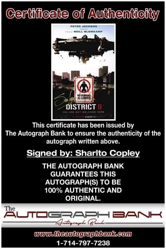 Sharlto Copley — Sharlto Copley authentic signed celebrity 10x15 photo W/Cert Autographed A0001, image 2