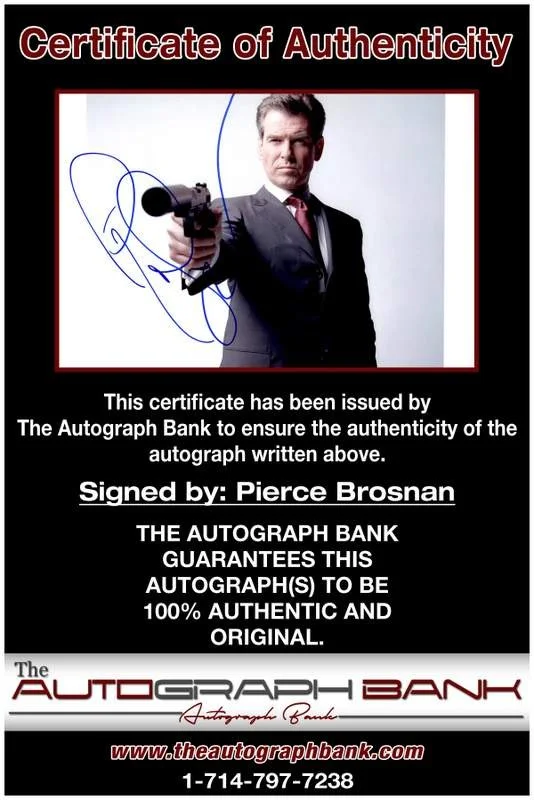 Pierce Brosnan — Pierce Brosnan authentic signed celebrity 10x15 photo W/Cert Autographed A00169, изображение 2