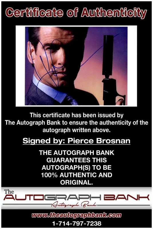 Pierce Brosnan — Pierce Brosnan authentic signed celebrity 10x15 photo W/Cert Autographed A00165, изображение 2