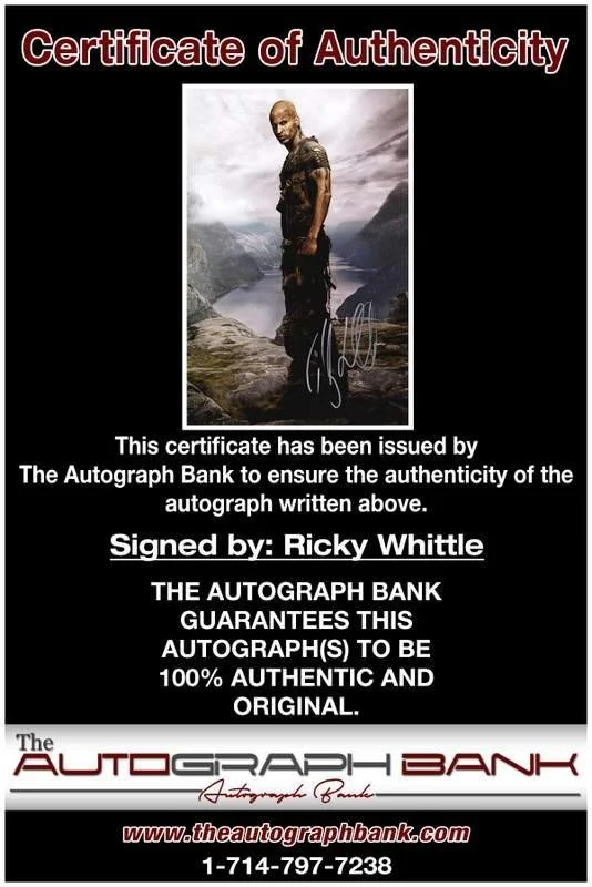 Ricky Whittle — Ricky Whittle authentic signed celebrity 10x15 photo W/Cert Autographed A0001, изображение 2