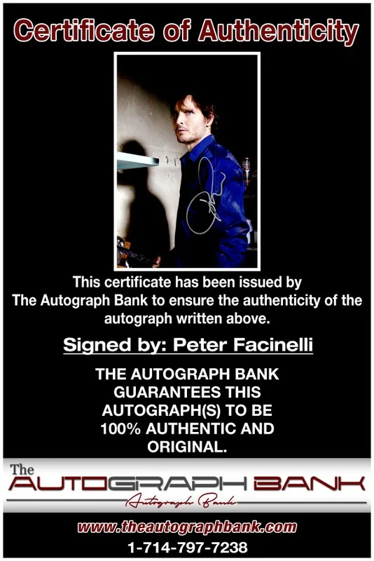 Peter Facinelli — Peter Facinelli authentic signed celebrity 10x15 photo |CERT Autographed 21516a, image 2