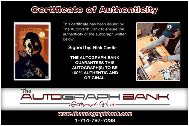 Nick Castle — Nick Castle authentic signed Halloween Movie 12x18 photo W/Certificate 15, image 2
