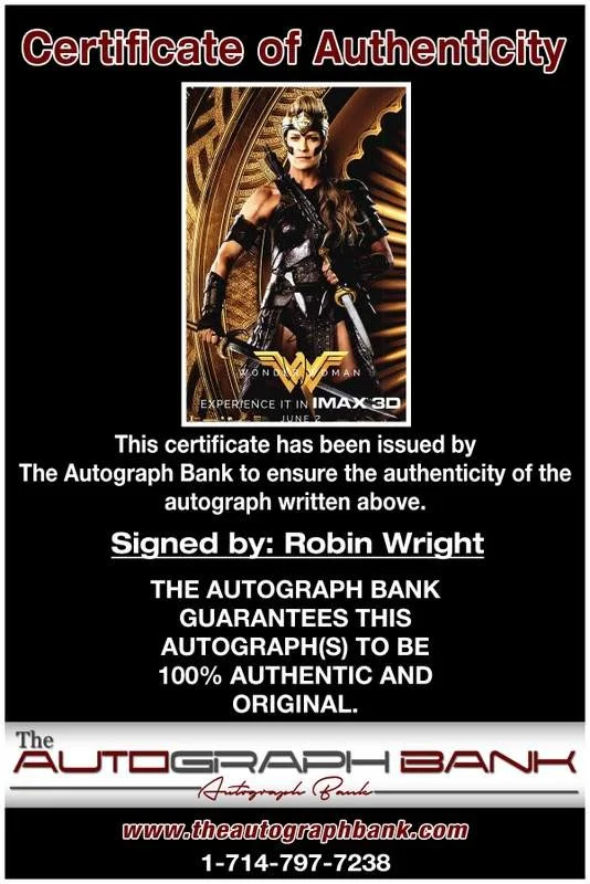 Robin Wright — Robin Wright authentic signed celebrity 10x15 photo W/Cert Autographed A0002, image 2