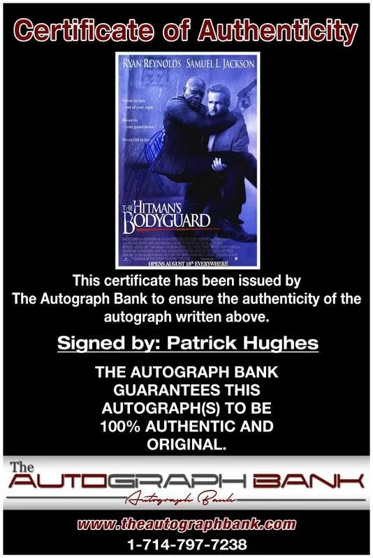Patrick Hughes — Patrick Hughes authentic signed celebrity 10x15 photo W/Cert Autographed A0001, image 2
