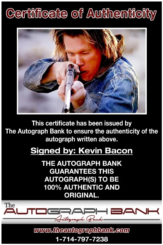 Kevin Bacon — Kevin Bacon authentic signed celebrity 10x15 photo W/Cert Autographed 2616a, изображение 2