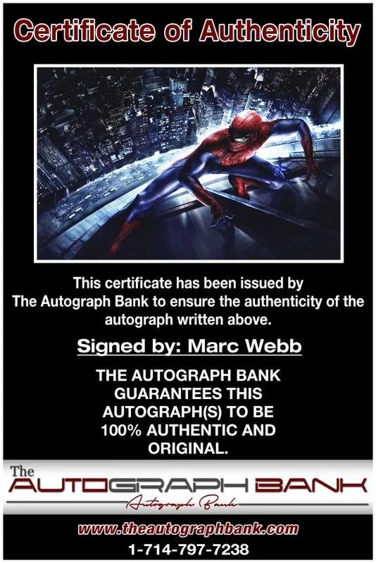 Marc Webb — Marc Webb authentic signed celebrity 10x15 photo W/Cert Autographed A0001, image 2