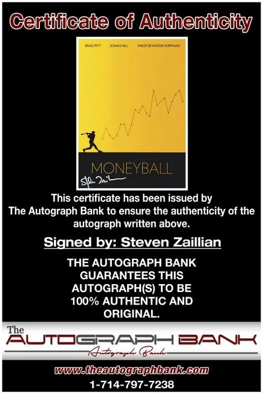 Steven Zaillian — Steven Zaillian authentic signed celebrity 10x15 photo W/Cert Autographed A0001, изображение 2