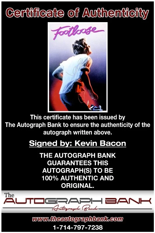 Kevin Bacon — Kevin Bacon authentic signed celebrity 10x15 photo W/Cert Autographed 2616c, image 2