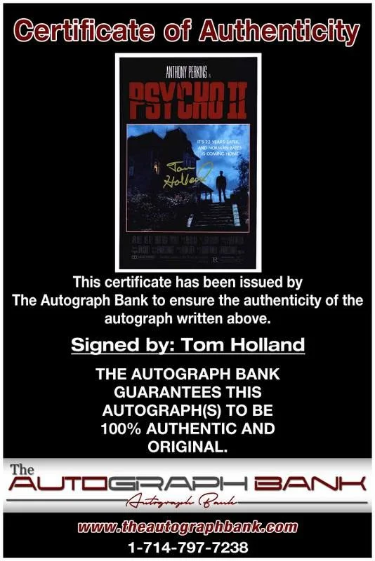 Tom Holland — Tom Holland authentic signed celebrity 10x15 photo W/Cert Autographed A0004, изображение 2