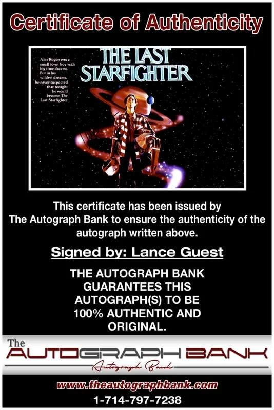 Lance Guest — Lance Guest authentic signed celebrity 10x15 photo W/Cert Autographed A00345, image 2