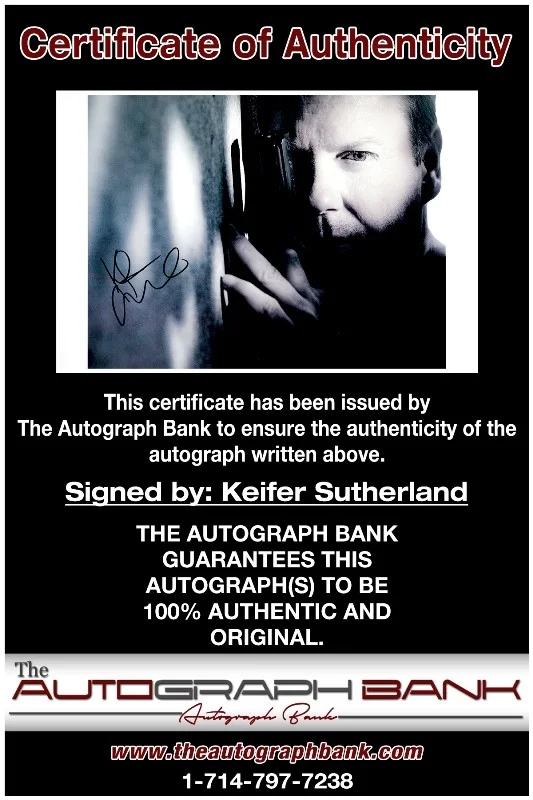 Kiefer Sutherland — Kiefer Sutherland authentic signed celebrity 10x15 photo |CERT Autographed 2616f, изображение 2