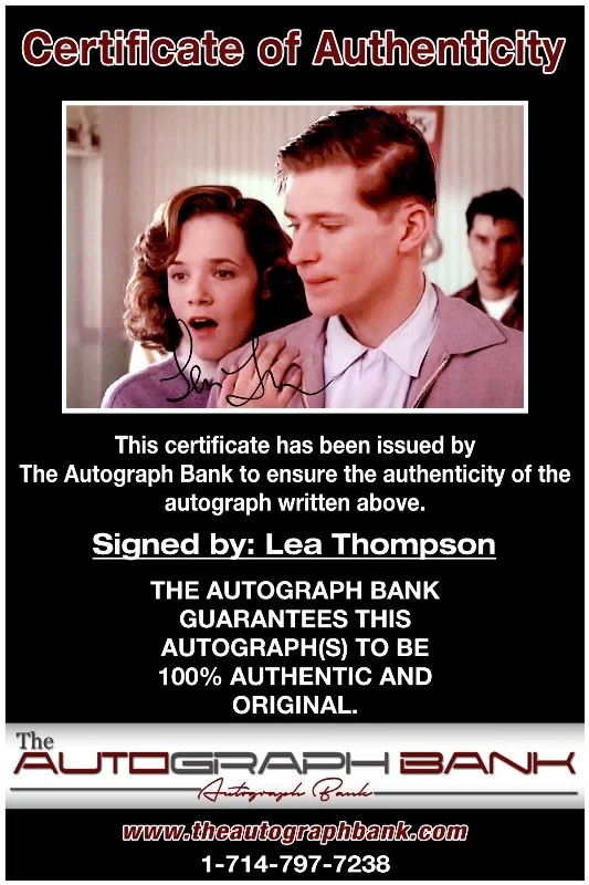 Lea Thompson — Lea Thompson authentic signed celebrity 10x15 photo W/Cert Autographed 2616c, изображение 2