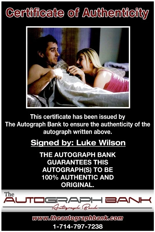 Luke Wilson — Luke Wilson authentic signed celebrity 10x15 photo W/Cert Autographed 2616d, изображение 2