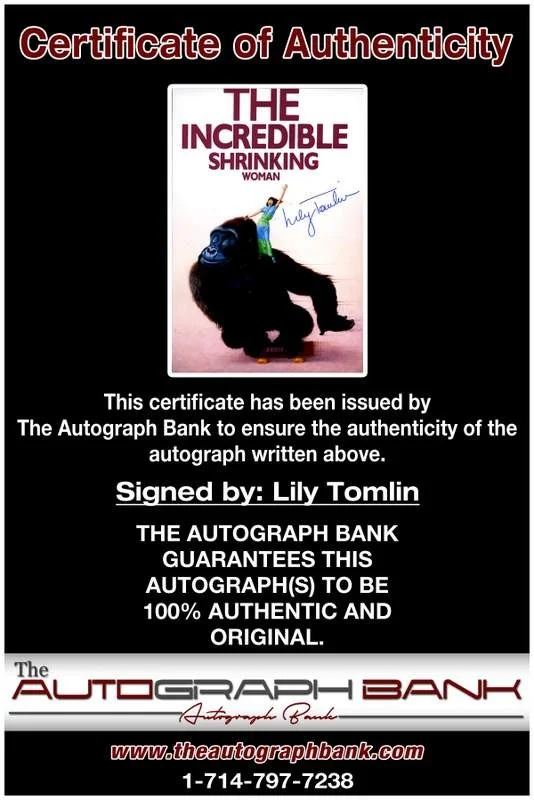 Lily Tomlin — Lily Tomlin authentic signed celebrity 10x15 photo W/Cert Autographed A00069, изображение 2