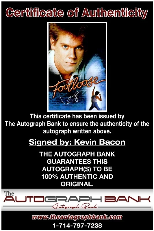 Kevin Bacon — Kevin Bacon authentic signed celebrity 10x15 photo W/Cert Autographed 2616i, изображение 2
