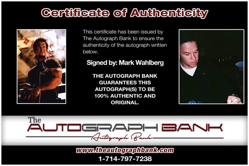 Mark Wahlberg — Mark Wahlberg authentic signed celebrity 10x15 photo W/Cert Autographed A0001, image 2