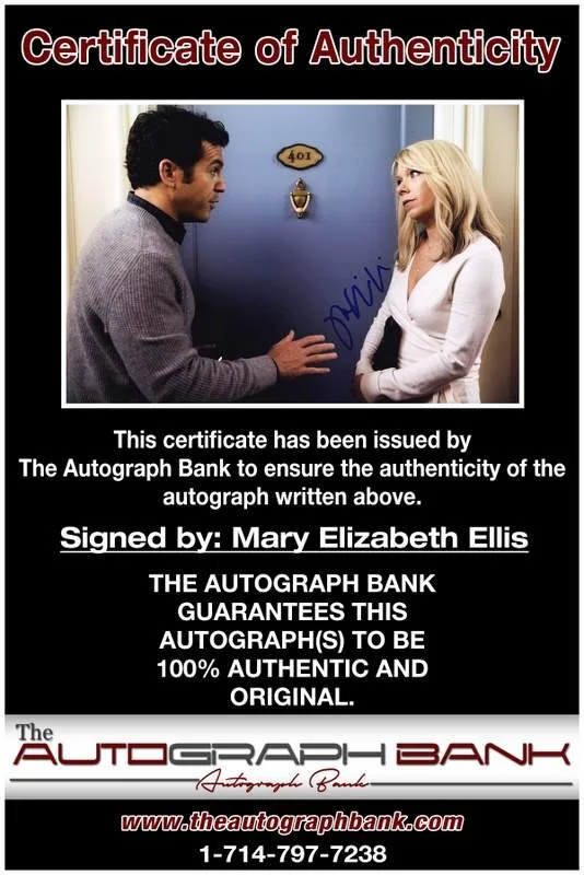 Mary Elizabeth Ellis — Mary Elizabeth Ellis authentic signed 10x15 photo |CERT Autographed A0013, image 2