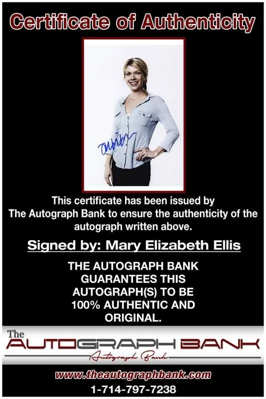 Mary Elizabeth Ellis — Mary Elizabeth Ellis authentic signed 10x15 photo |CERT Autographed A0004, изображение 2