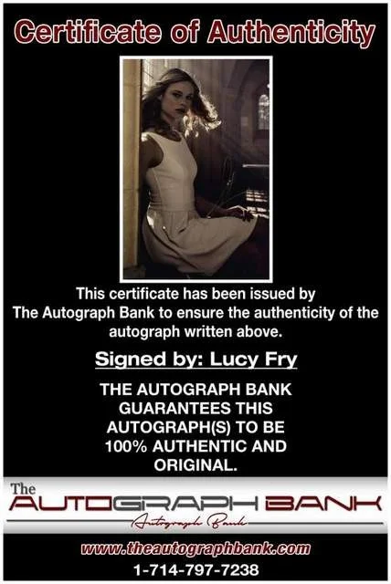 Lucy Fry — Lucy Fry authentic signed celebrity 10x15 photo W/Certificate Autographed A2, изображение 2