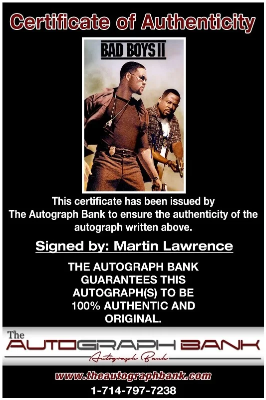 Martin Lawrence — Martin Lawrence authentic signed celebrity 10x15 photo W/Cert Autographed 2616d, изображение 2