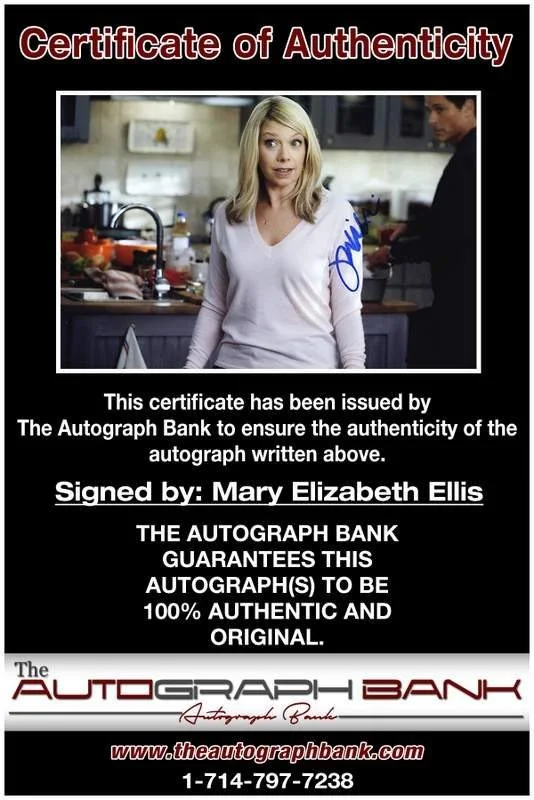 Mary Elizabeth Ellis — Mary Elizabeth Ellis authentic signed 10x15 photo |CERT Autographed A0014, изображение 2