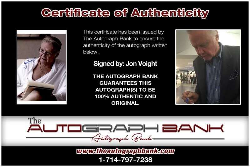 Jon Voight — Jon Voight authentic signed celebrity 10x15 photo W/Cert Autographed A00303, изображение 2