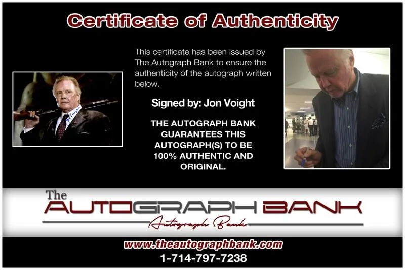 Jon Voight — Jon Voight authentic signed celebrity 10x15 photo W/Cert Autographed A00309, image 2