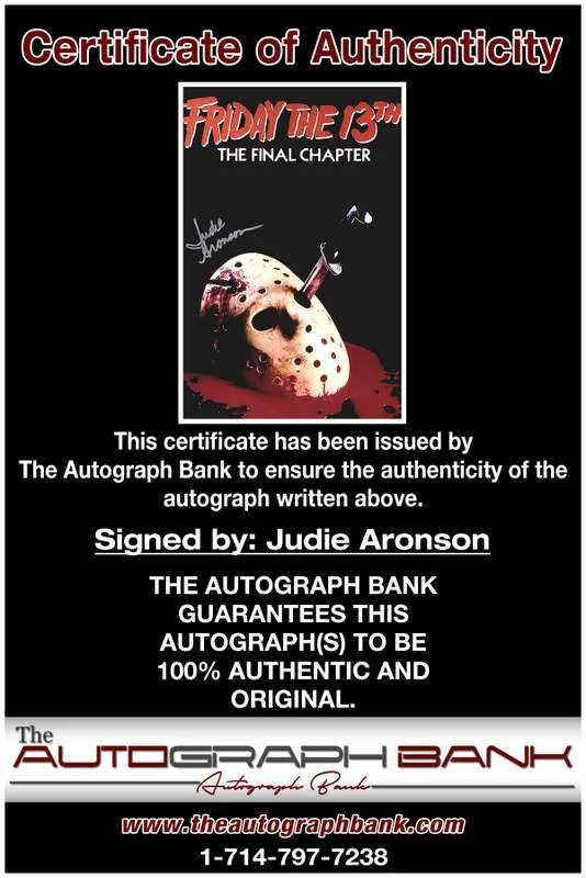 Judie Aronson — Judie Aronson authentic signed celebrity 10x15 photo W/Cert Autographed A8