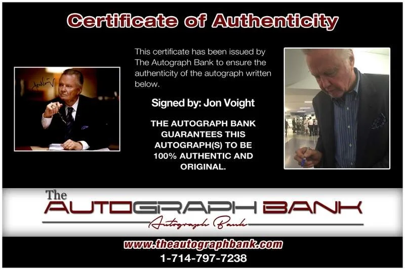 Jon Voight — Jon Voight authentic signed celebrity 10x15 photo W/Cert Autographed A00383, изображение 2