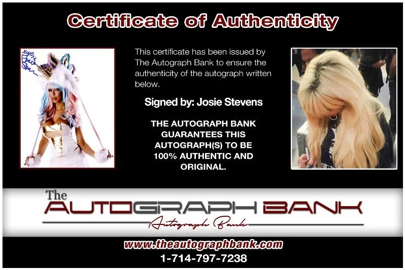 Josie Stevens — Josie Stevens authentic signed celebrity 10x15 photo W/Cert Autographed 2616b, изображение 2