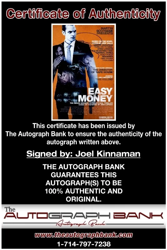 Joel Kinnaman — Joel Kinnaman authentic signed celebrity 10x15 photo W/Cert Autographed 2616d, изображение 2
