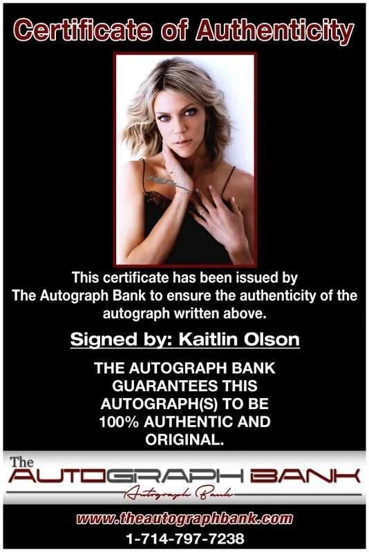 Kaitlin Olson — Kaitlin Olson authentic signed celebrity 10x15 photo W/Cert Autographed A0015, изображение 2