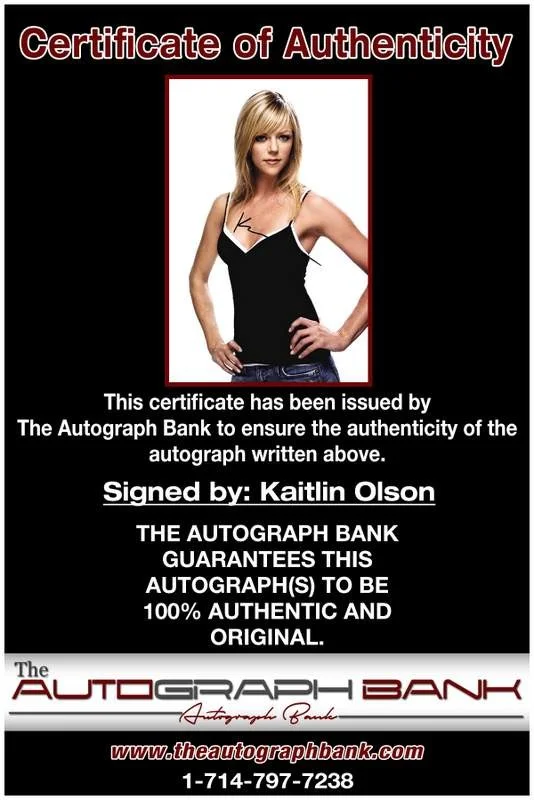 Kaitlin Olson — Kaitlin Olson authentic signed celebrity 10x15 photo W/Cert Autographed A0004, изображение 2