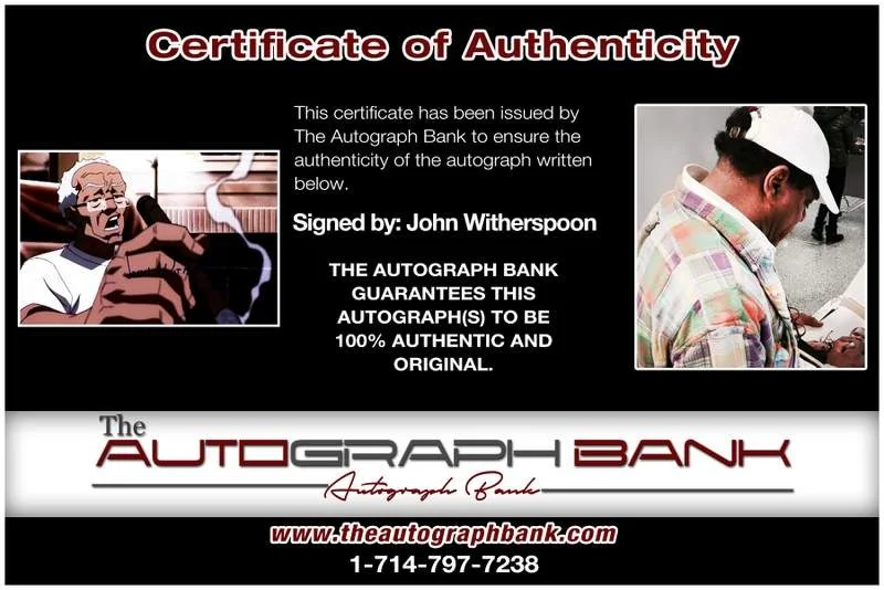 John Witherspoon — John Witherspoon authentic signed 10x15 photo |CERT Autographed A000030, image 2