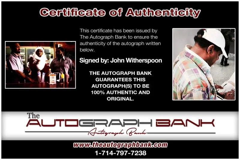 John Witherspoon — John Witherspoon authentic signed 10x15 photo |CERT Autographed A000020, image 2