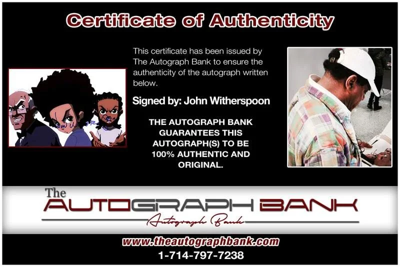 John Witherspoon — John Witherspoon authentic signed 10x15 photo |CERT Autographed A000044, image 2