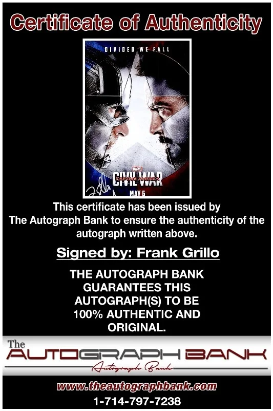 Frank Grillo — Frank Grillo authentic signed celebrity 10x15 photo W/Cert Autographed 2616h, изображение 2