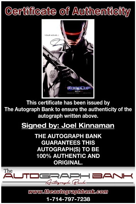 Joel Kinnaman — Joel Kinnaman authentic signed celebrity 10x15 photo W/Cert Autographed 2616j, изображение 2