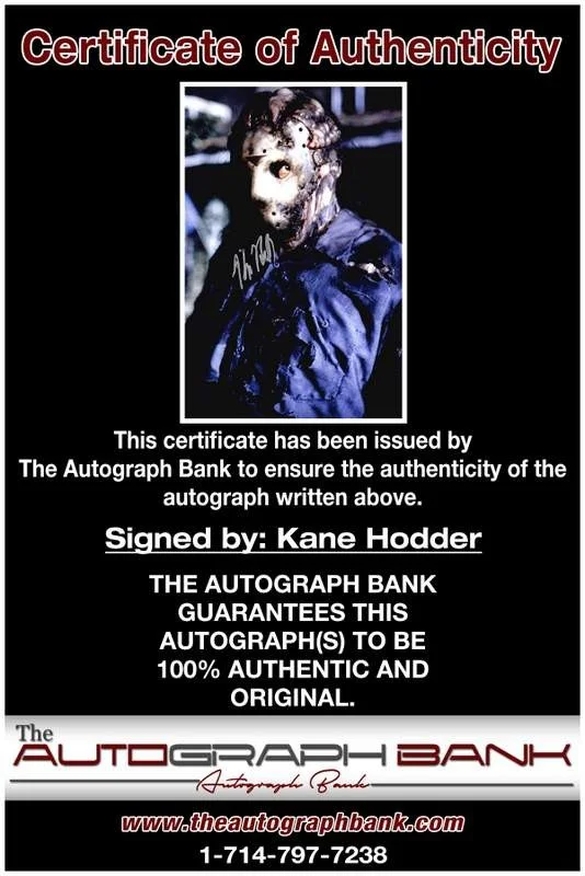 Kane Hodder — Kane Hodder authentic signed celebrity 10x15 photo W/Cert Autographed A0001, изображение 2