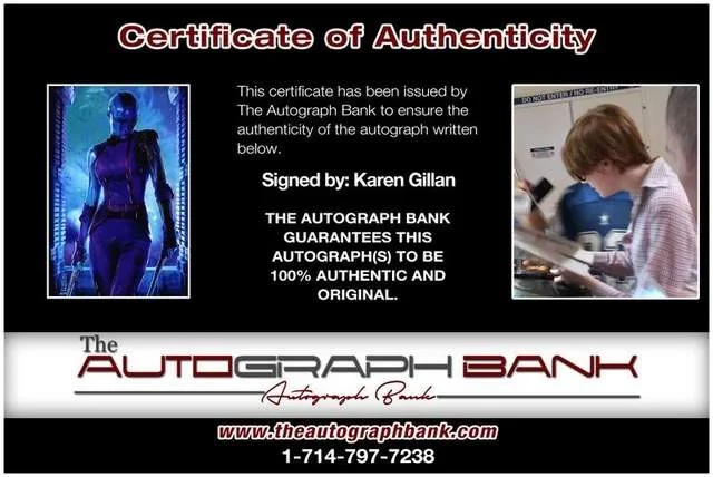 Karen Gillan — Karen Gillan authentic signed celebrity 10x15 photo W/Certificate Autographed, image 2