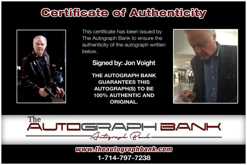 Jon Voight — Jon Voight authentic signed celebrity 10x15 photo W/Cert Autographed A00307, image 2