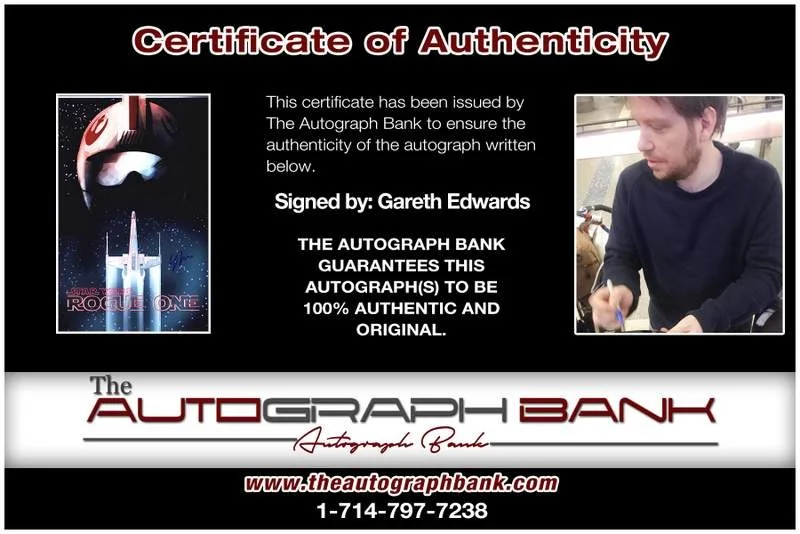 Gareth Edwards — Gareth Edwards authentic signed celebrity 10x15 photo W/Cert Autographed A0009, изображение 2