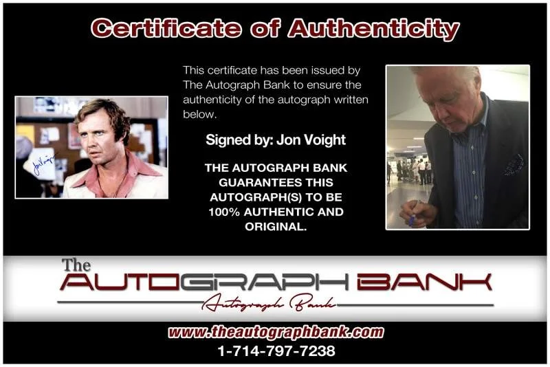 Jon Voight — Jon Voight authentic signed celebrity 10x15 photo W/Cert Autographed A00317, изображение 2