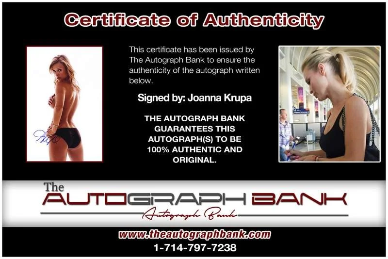 Joanna Krupa — Joanna Krupa authentic signed model 10X15 photo W/Cert Autographed A0030, image 2
