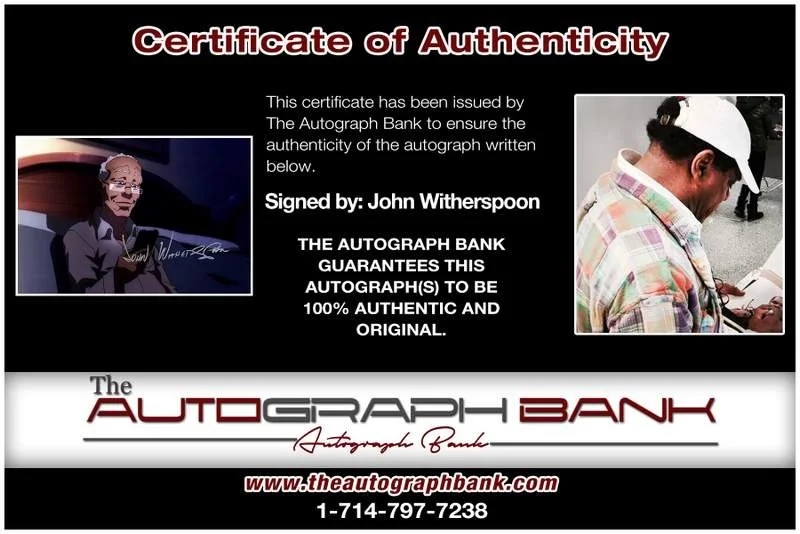 John Witherspoon — John Witherspoon authentic signed 10x15 photo |CERT Autographed A000026, image 2